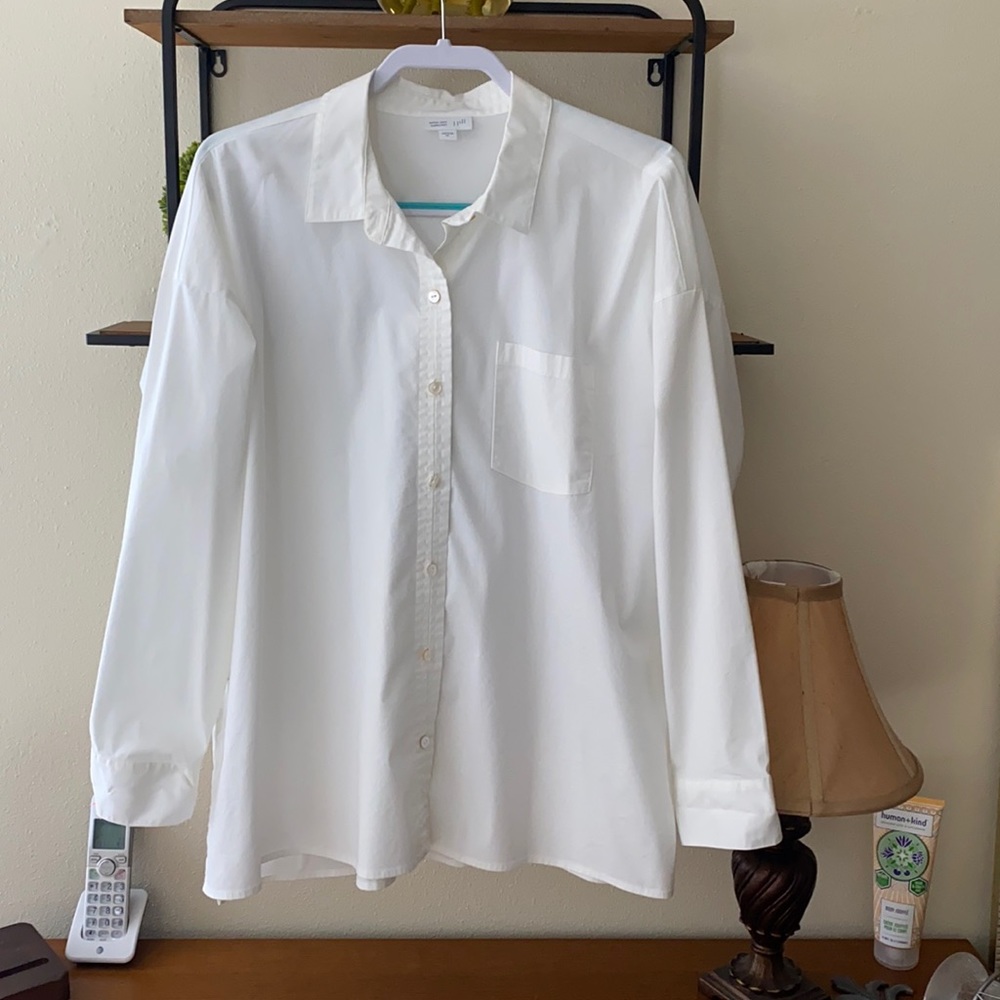 J Jill white button down size XL